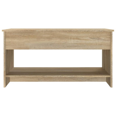 Coffee Table Sonoma Oak 102x50x52.5 cm Engineered Wood Payday Deals