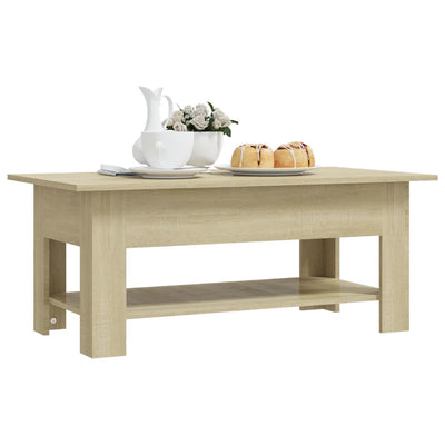 Coffee Table Sonoma Oak 102x55x42 cm Chipboard Payday Deals