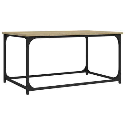 Coffee Table Sonoma Oak 80x50x40 cm Engineered Wood and Iron Payday Deals