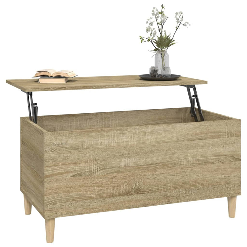 Coffee Table Sonoma Oak 90x44.5x45 cm Engineered Wood Payday Deals