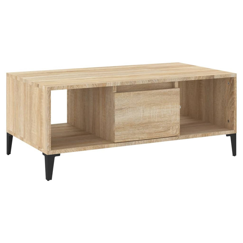 Coffee Table Sonoma Oak 90x50x36.5 cm Engineered Wood Payday Deals