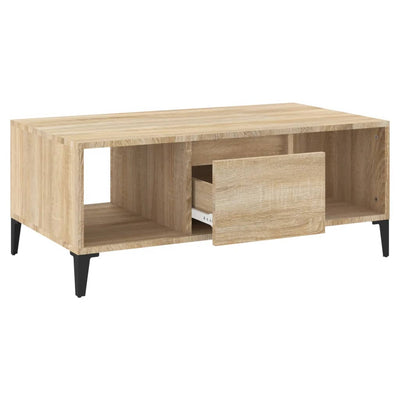 Coffee Table Sonoma Oak 90x50x36.5 cm Engineered Wood Payday Deals