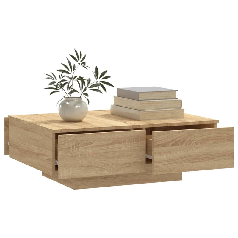 Coffee Table Sonoma Oak 90x60x31 cm Engineered Wood Payday Deals