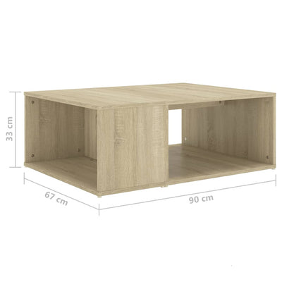 Coffee Table Sonoma Oak 90x67x33 cm Chipboard Payday Deals