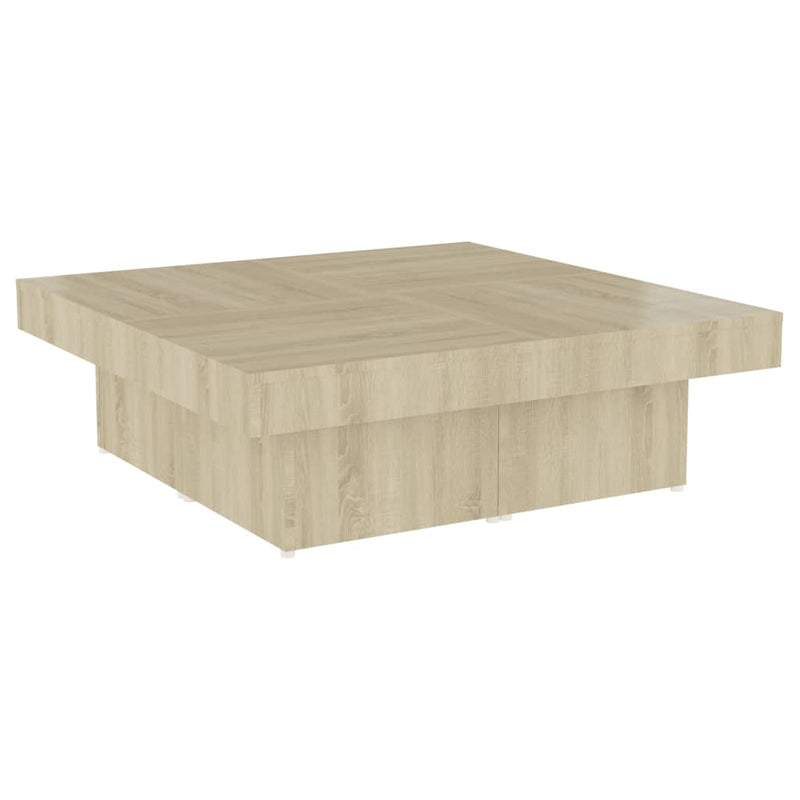 Coffee Table Sonoma Oak 90x90x28 cm Chipboard Payday Deals