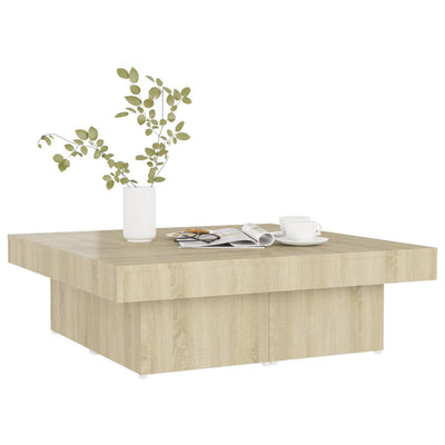 Coffee Table Sonoma Oak 90x90x28 cm Chipboard Payday Deals