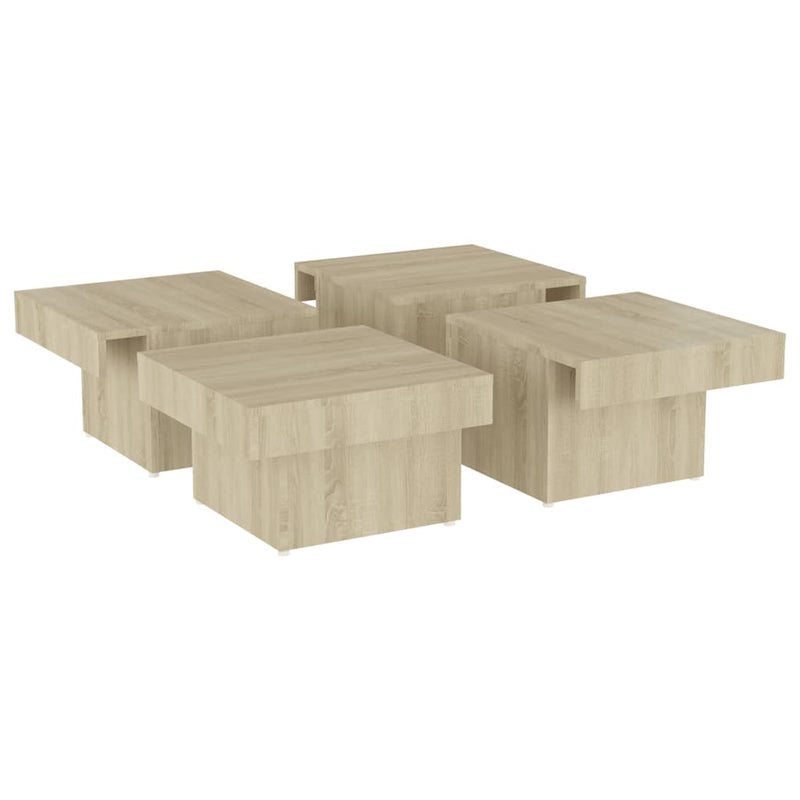 Coffee Table Sonoma Oak 90x90x28 cm Chipboard Payday Deals