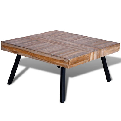 Coffee Table Square Reclaimed Teak Wood Payday Deals