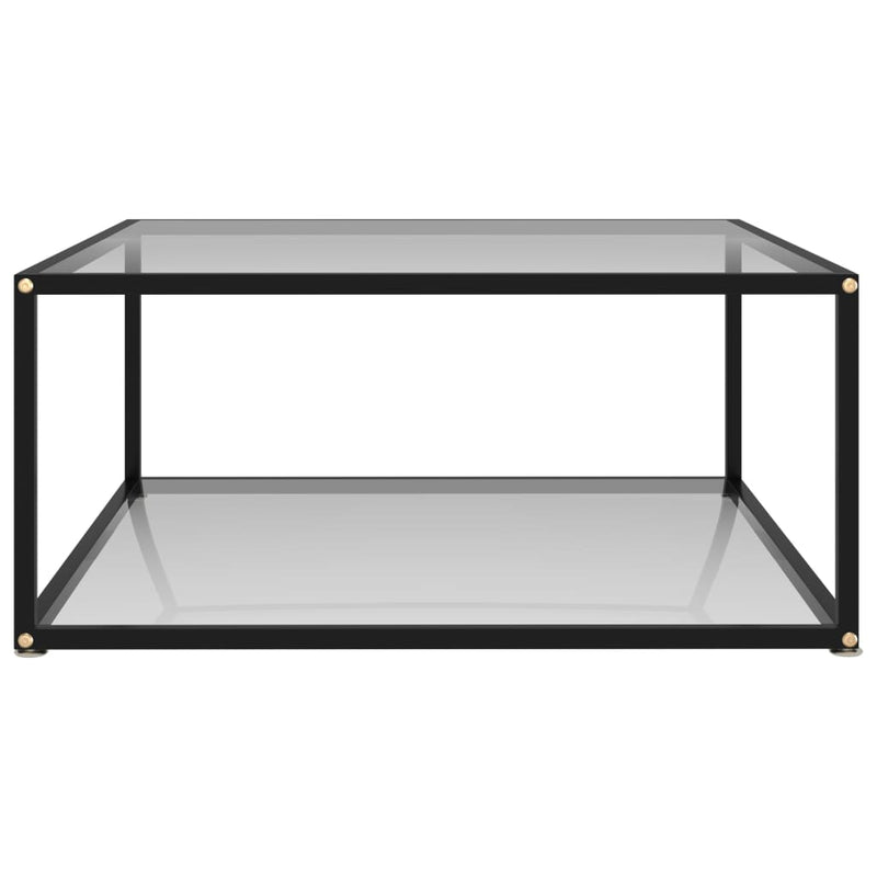 Coffee Table Transparent 80x80x35 cm Tempered Glass Payday Deals