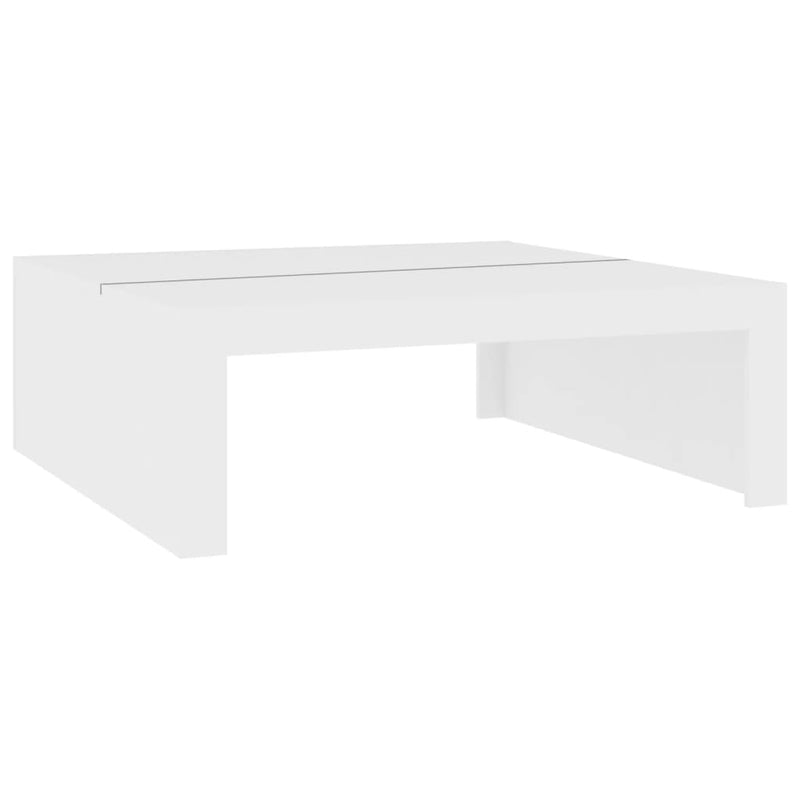 Coffee Table White 100x100x35 cm Engineered Wood Payday Deals