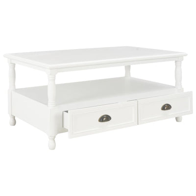 Coffee Table White 100x55x45 cm Wood Payday Deals