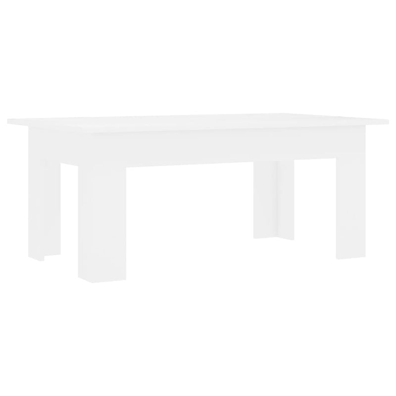 Coffee Table White 100x60x42 cm Engineered Wood Payday Deals