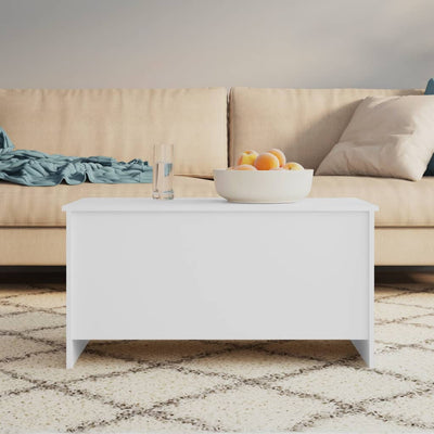 Coffee Table White 102x55.5x52.5 cm Engineered Wood Payday Deals