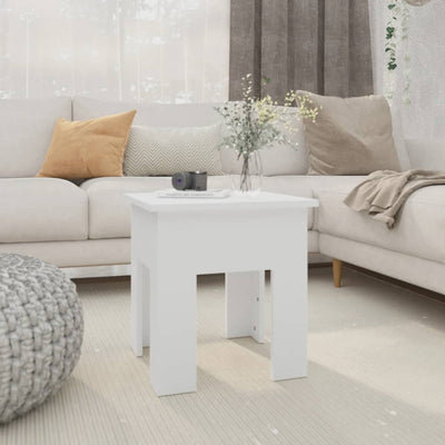 Coffee Table White 40x40x42 cm Engineered Wood Payday Deals