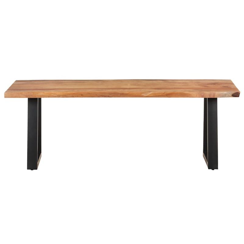 Coffee Table with Live Edges 115x60x40 cm Solid Acacia Wood Payday Deals
