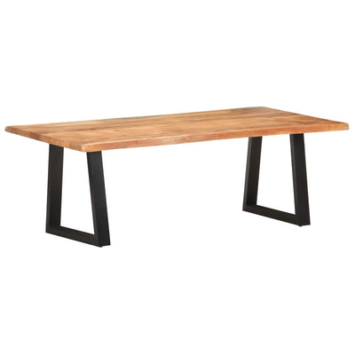 Coffee Table with Live Edges 115x60x40 cm Solid Acacia Wood Payday Deals