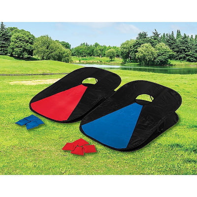 Collapsible Portable Corn Hole Boards With 8 Cornhole Bean Bags, Carry Case Payday Deals