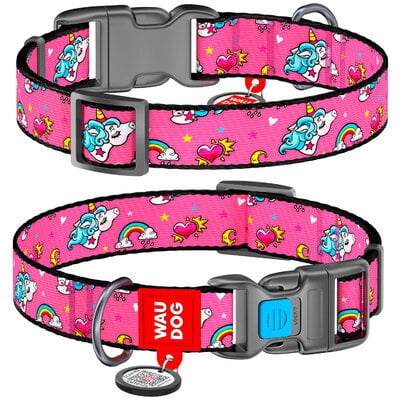 Collar Company Dog Collar Nylon - Printed with - UNICORNS 23-35CM Payday Deals