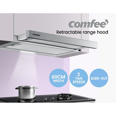 Comfee Rangehood 600mm Slide Out Stainless Steel Canopy Filter Replacement 2PCS Payday Deals