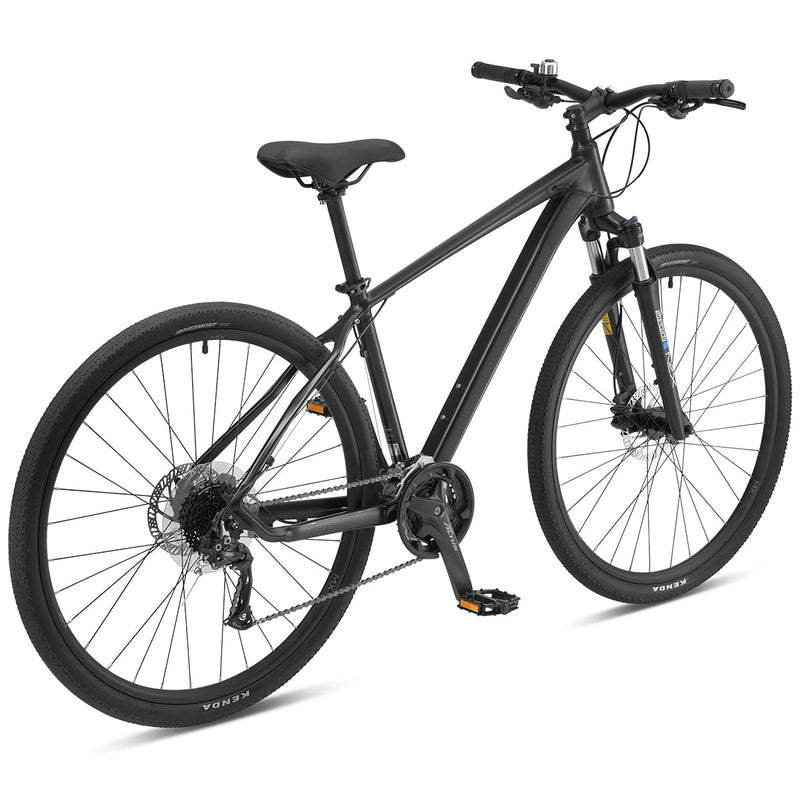 Comfort Sport Pro X6 Alloy Mens Hybrid 27 Speed 700*17 - Stealth Black Payday Deals