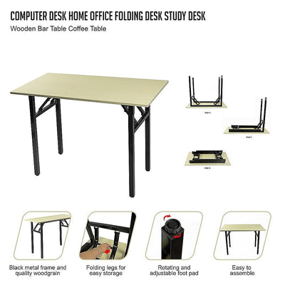 Computer Desk Home Office Folding Desk Study Desk Wooden Bar Table Coffee Table Payday Deals