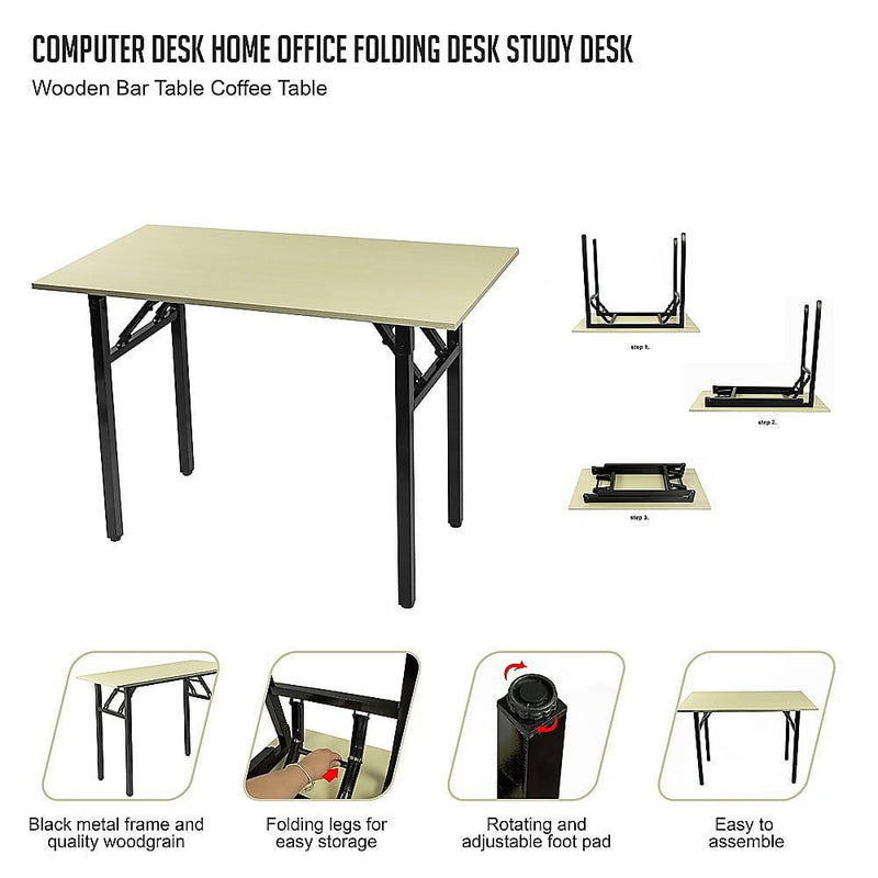 Computer Desk Home Office Folding Desk Study Desk Wooden Bar Table Coffee Table Payday Deals