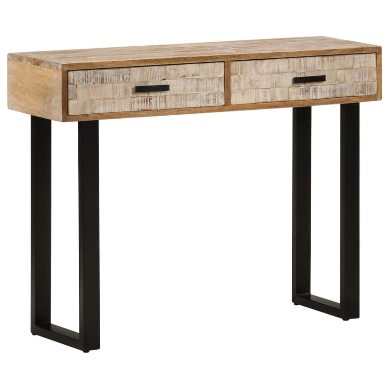 Console Table 100x30x75 cm Solid Mango Wood Payday Deals