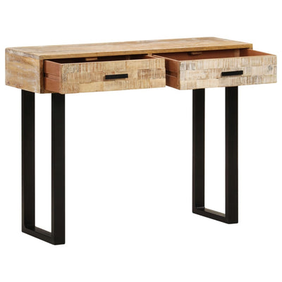 Console Table 100x30x75 cm Solid Mango Wood Payday Deals