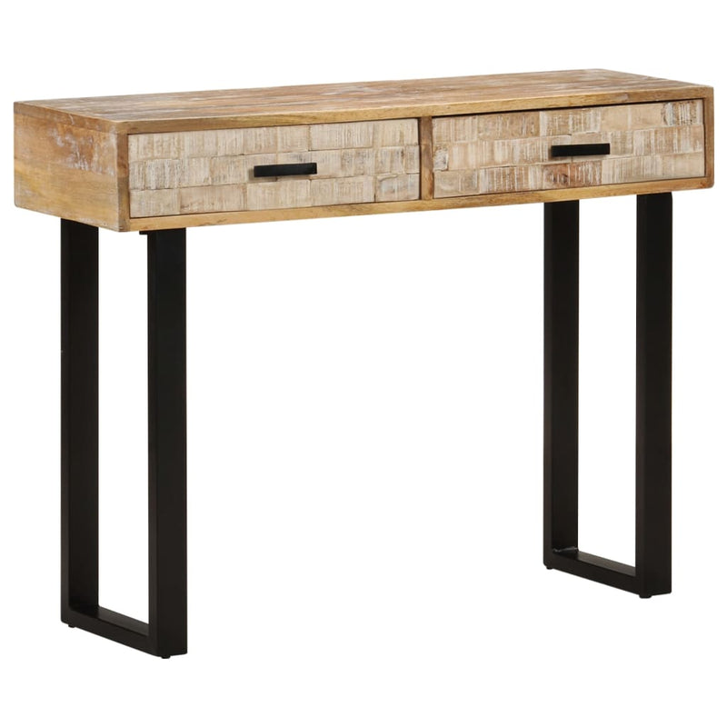 Console Table 100x30x75 cm Solid Mango Wood Payday Deals