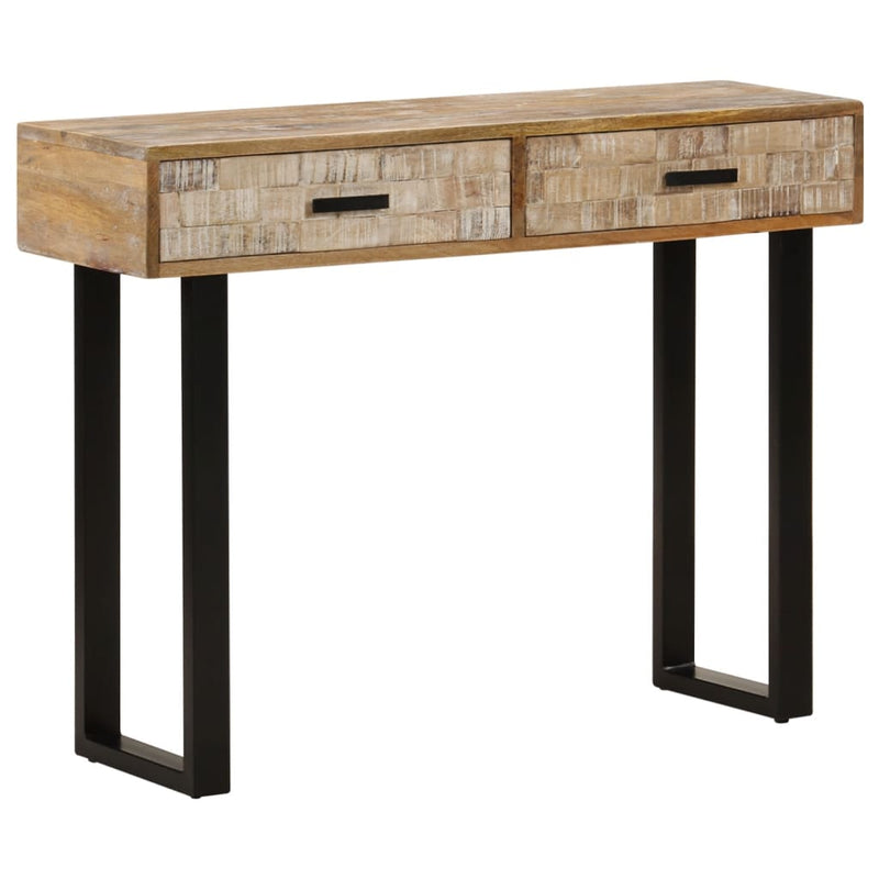 Console Table 100x30x75 cm Solid Mango Wood Payday Deals