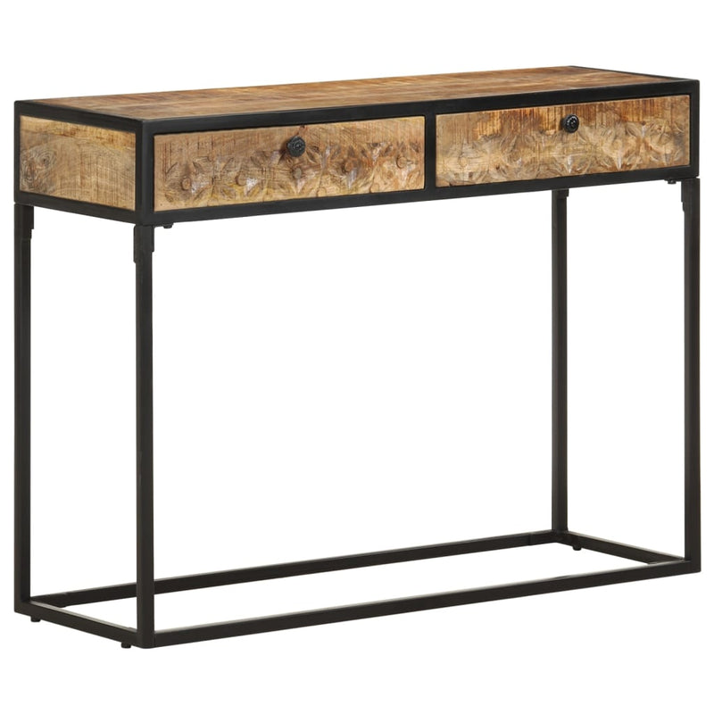 Console Table 100x35x75 cm Solid Mango Wood Payday Deals