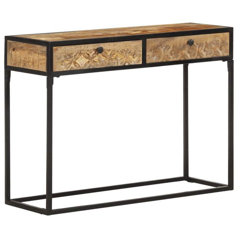 Console Table 100x35x75 cm Solid Mango Wood Payday Deals