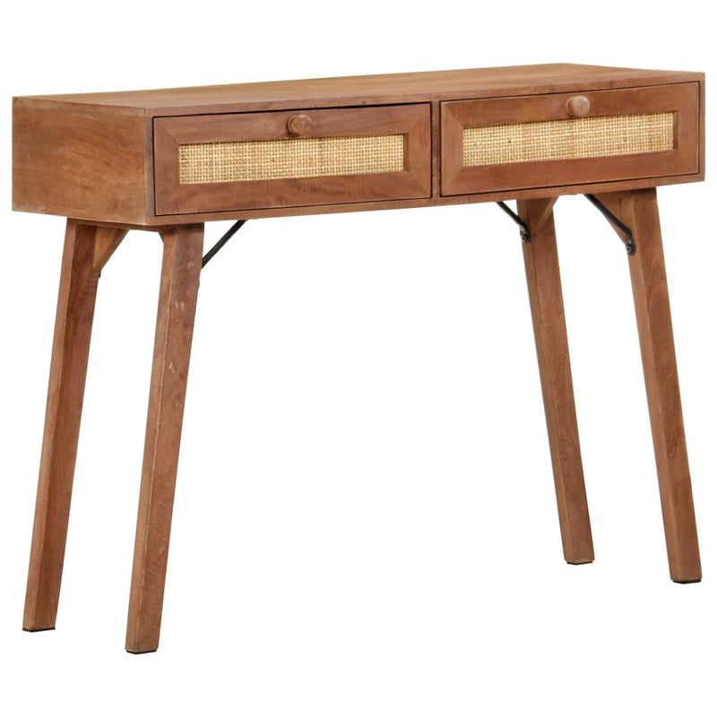 Console Table 100x35x76 cm Solid Mango Wood Payday Deals
