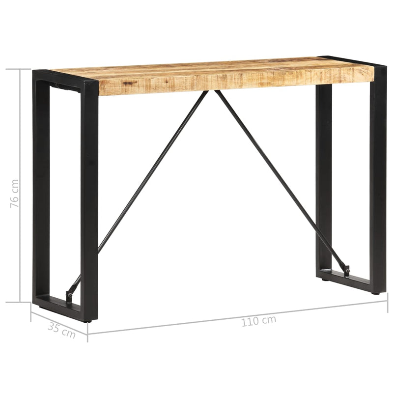 Console Table 110x35x76 cm Solid Mango Wood Payday Deals