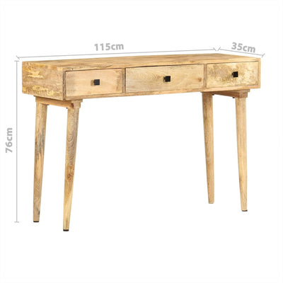 Console Table 115x35x76 cm Solid Mango Wood Payday Deals