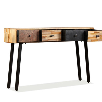 Console Table 120x30x76 cm Solid Reclaimed Teak Payday Deals