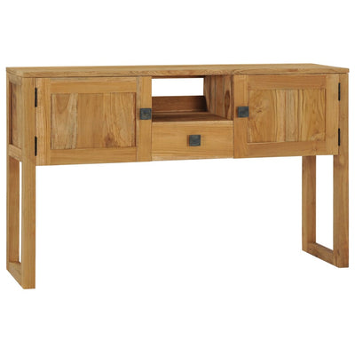 Console Table 120x32x75 cm Solid Teak Wood Payday Deals