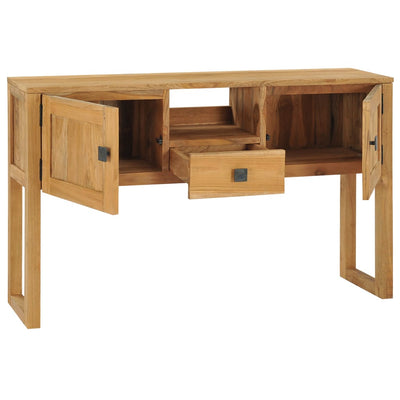 Console Table 120x32x75 cm Solid Teak Wood Payday Deals