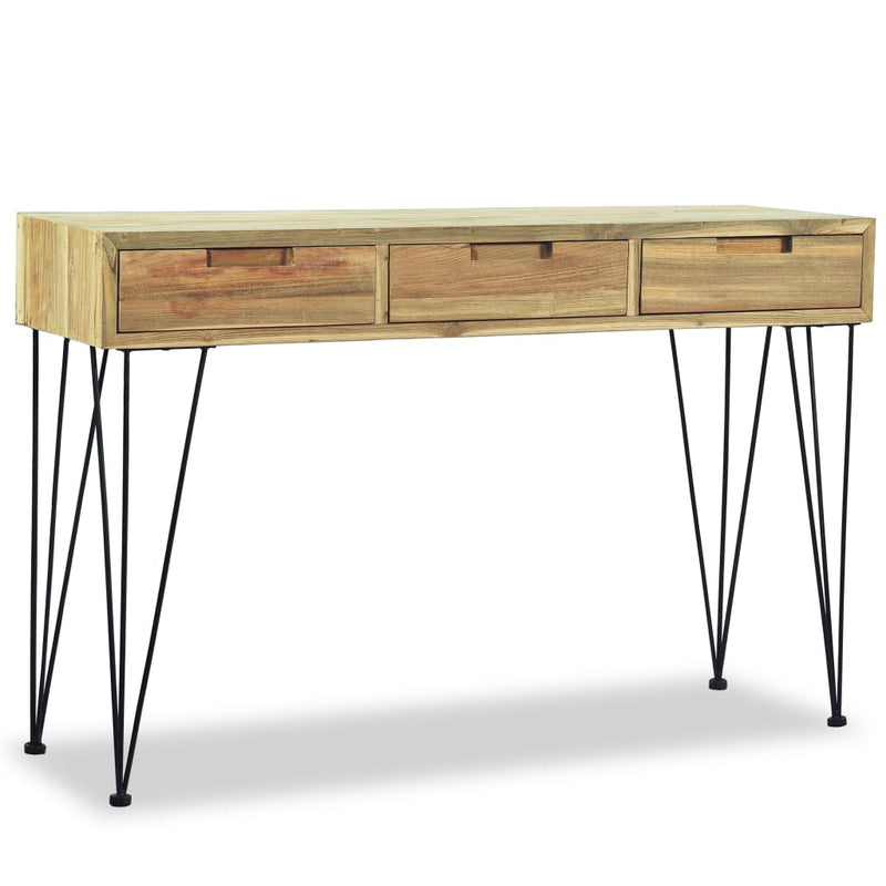 Console Table 120x35x76 cm Solid Teak Payday Deals