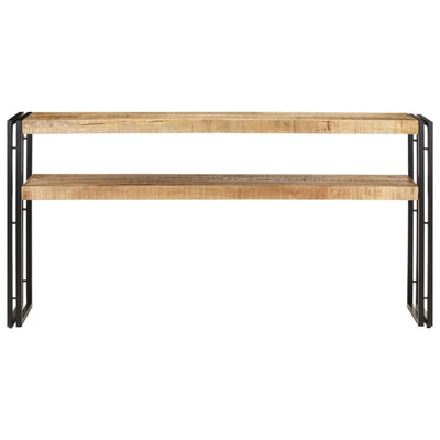 Console Table 150x30x75 cm Rough Mango Wood Payday Deals