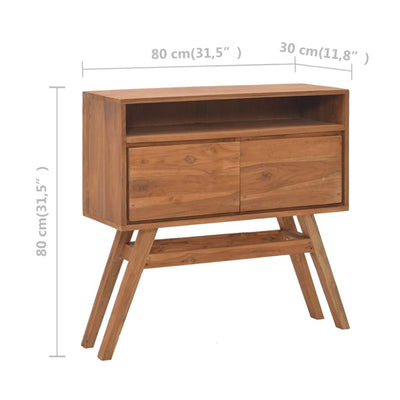 Console Table 80x30x80 cm Solid Teak Wood Payday Deals