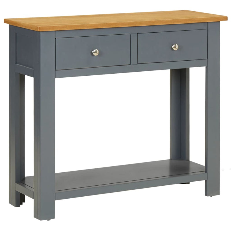 Console Table 83x30x73 cm Solid Oak Wood Payday Deals