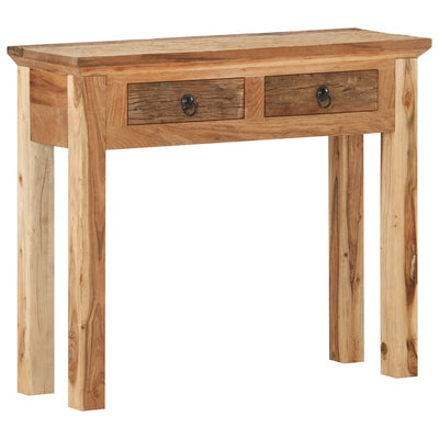 Console Table 90.5x30x75cm Solid Acacia Wood and Reclaimed Wood Payday Deals