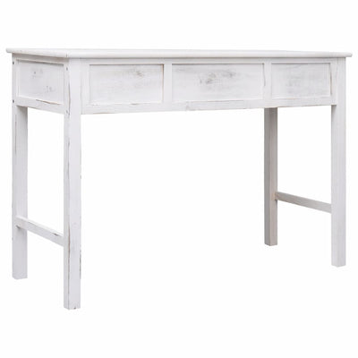 Console Table Antique White 110x45x76 cm Wood Payday Deals