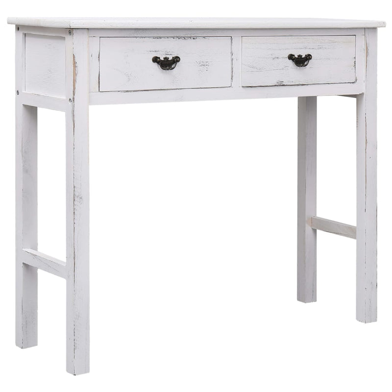 Console Table Antique White 90x30x77 cm Wood Payday Deals