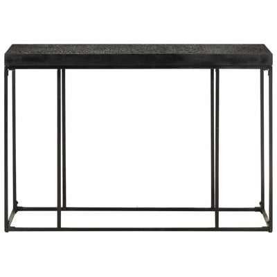 Console Table Black 110x35x76 cm Solid Acacia and Mango Wood Payday Deals