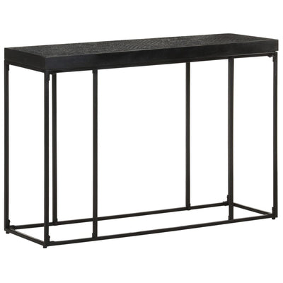 Console Table Black 110x35x76 cm Solid Acacia and Mango Wood Payday Deals