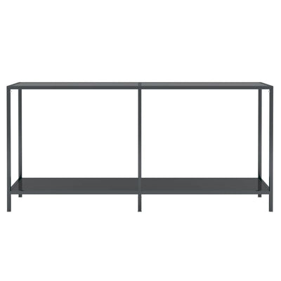 Console Table Black 160x35x75.5 cm Tempered Glass Payday Deals