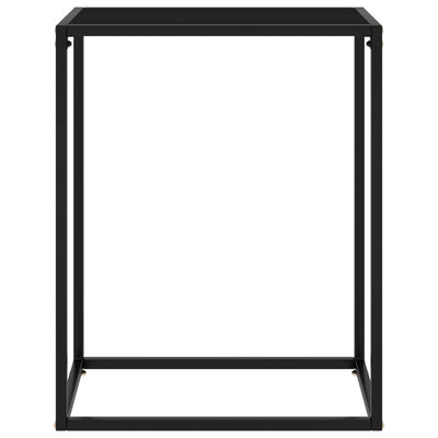Console Table Black 60x35x75 cm Tempered Glass Payday Deals