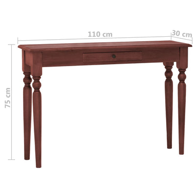 Console Table Classical Brown 110x30x75 cm Solid Mahogany Wood Payday Deals